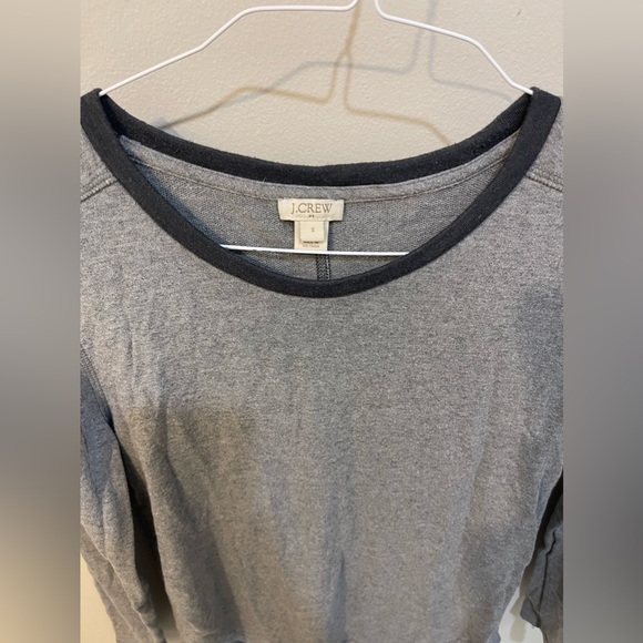 J Crew Grey Long Sleeve - Picture 2 of 3